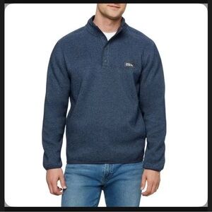 Men's Eddie Bauer Blue Quarter-Zip Sweater